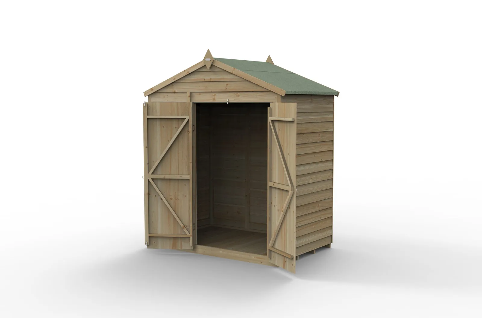 4LIFE Apex Shed 6×4 – Double Door – No Window — view 2 of 17