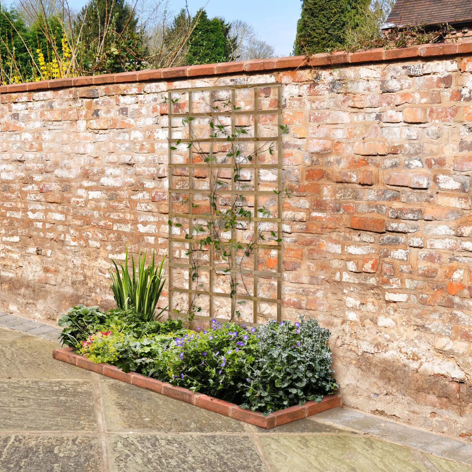 6ft x 3ft Traditional Square Garden Trellis — view 2 of 7