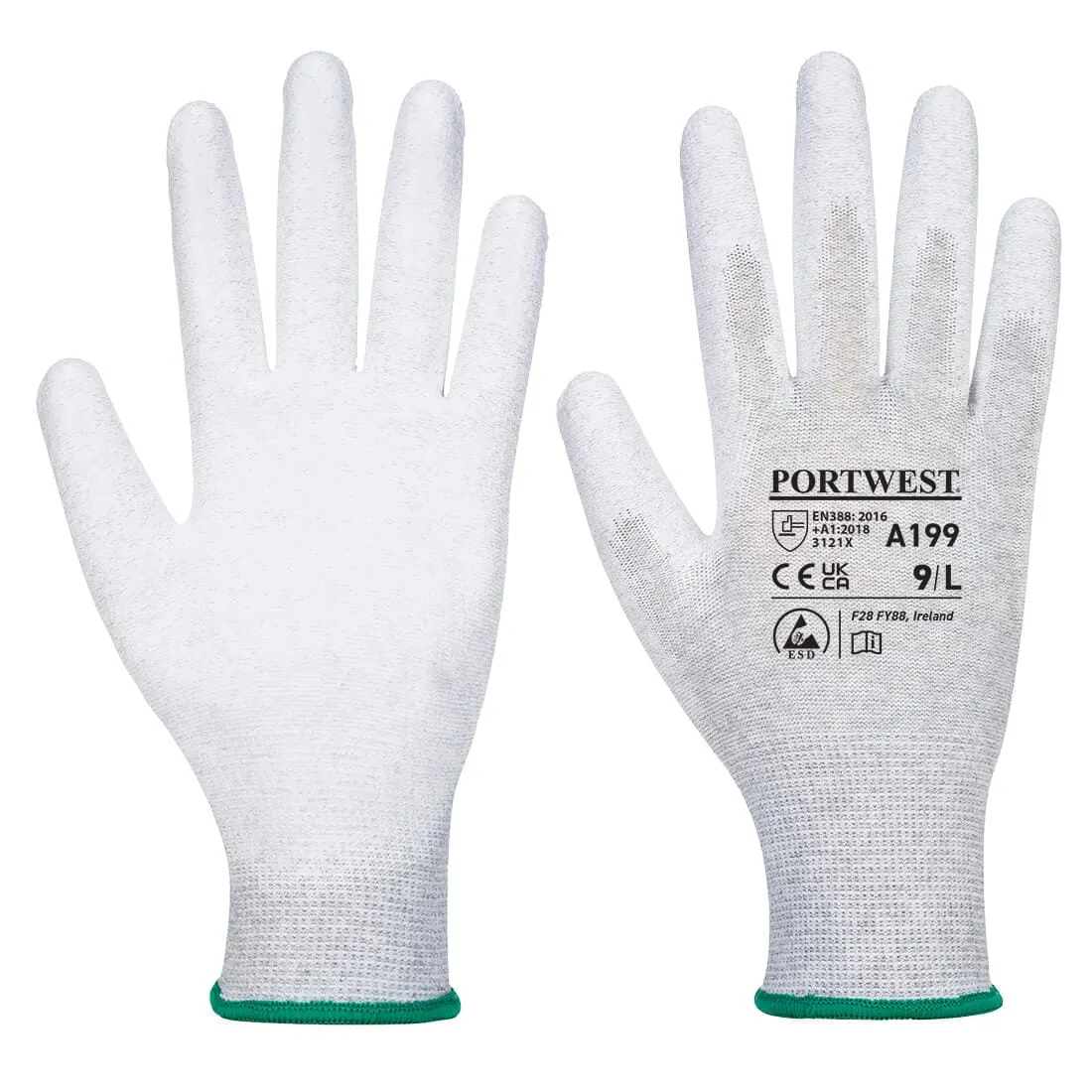 Site King Antistatic PU Palm Work Gloves