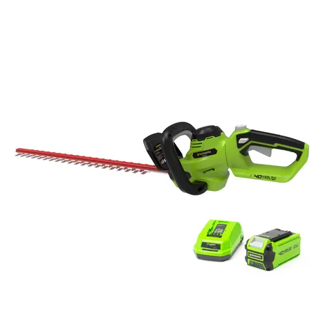 Greenworks Greenworks G40HT61K2 40v Cordless Hedgetrimmer c/w battery & charger