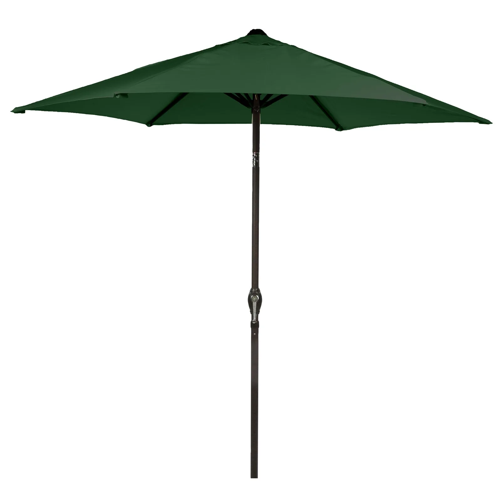 Bracken Outdoors Bracken Outdoors 2.2m Crank and Tilt Graphite 34mm Pole Round Garden Parasol - Forest Green