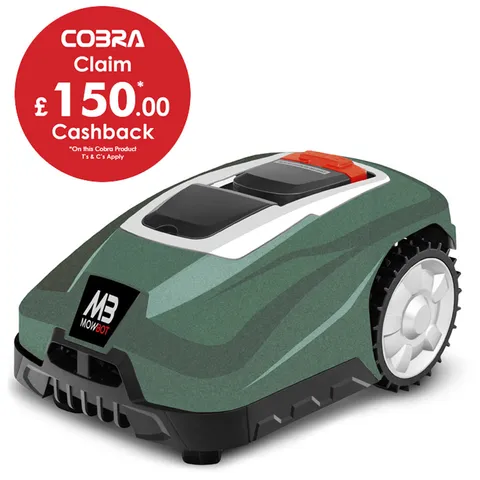 Cobra Cobra Mowbot 800 Robotic Lawn Mower - Metallic Green (800m²)