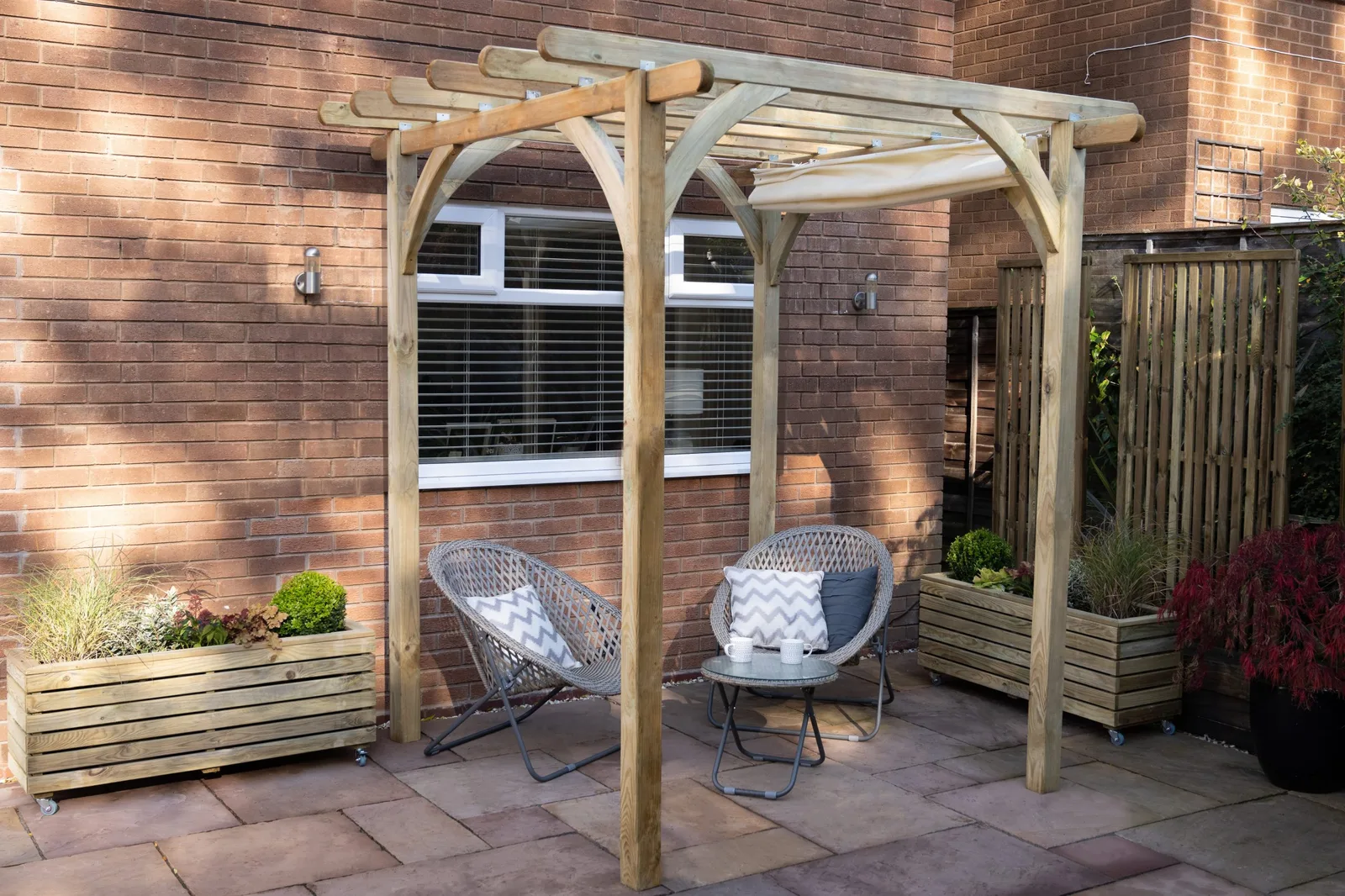 Ultima Pergola – 2.4 x 2.4m with Canopy — view 3 of 8