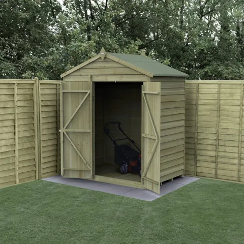 4LIFE Apex Shed 6×4 – Double Door – No Window