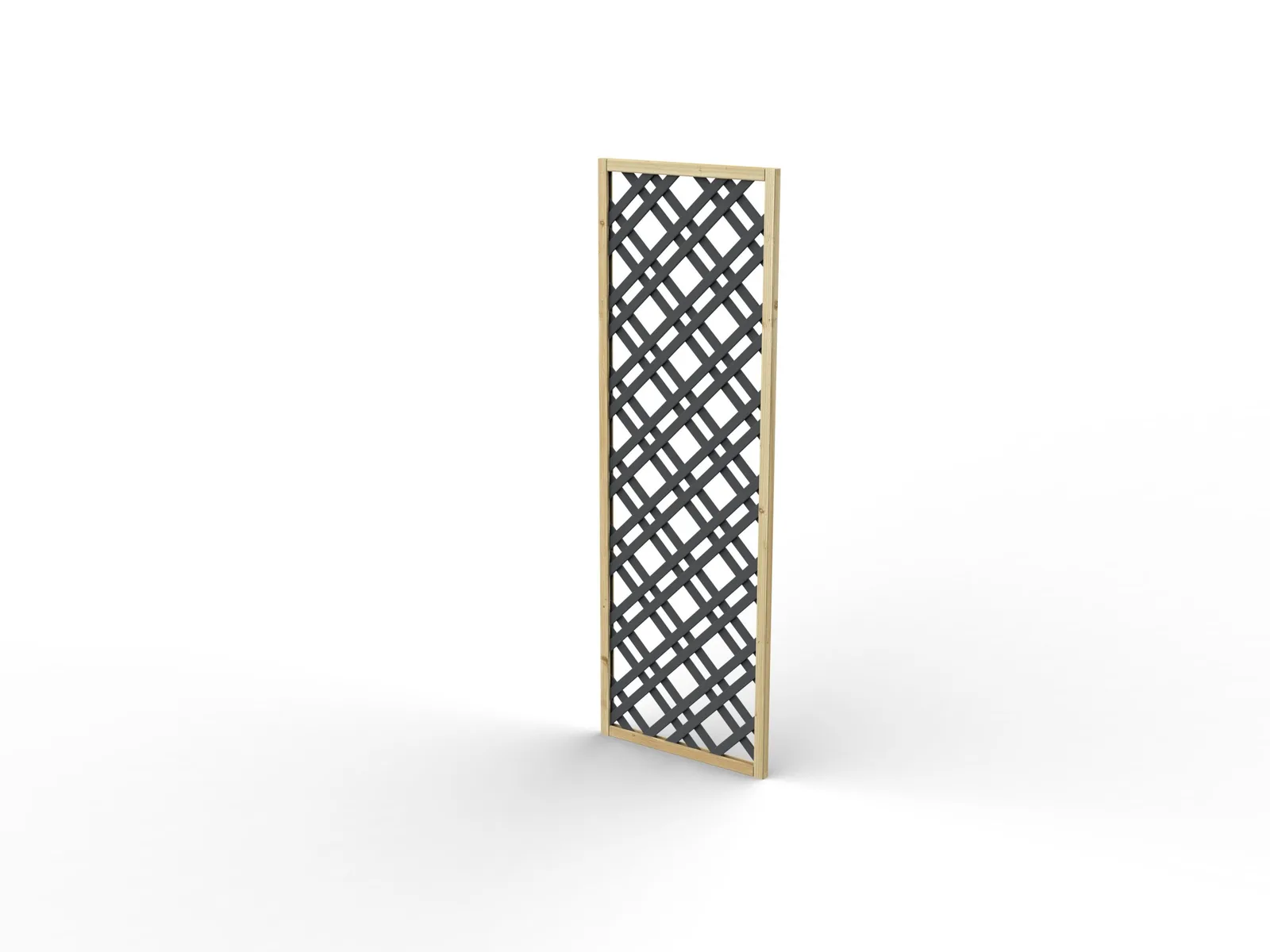 0.6m Grey Painted Lattice — view 2 of 8