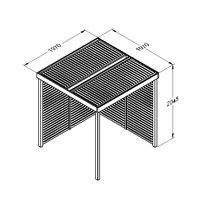 Modular Pergola with 2 Side Panel Pack — view 2 of 7