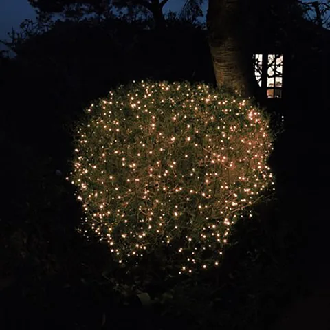 Noma Noma Christmas 120, 180, 240, 360, 480 Multifunction LED Lights with Green Cable - Antique White