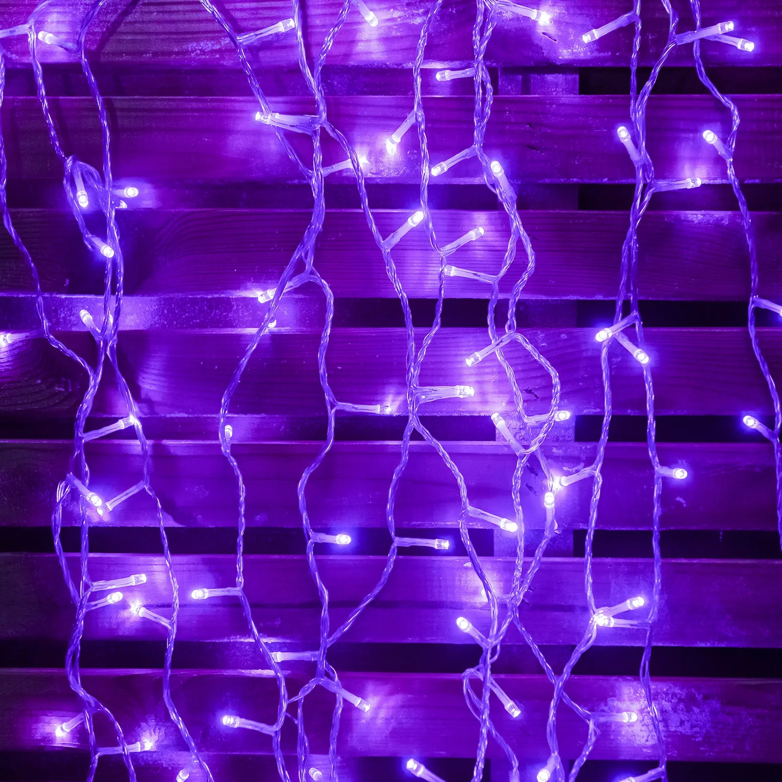 The Christmas Centre 120 LED Purple Multi-Function Christmas String Lights with Clear Cable — view 2 of 8