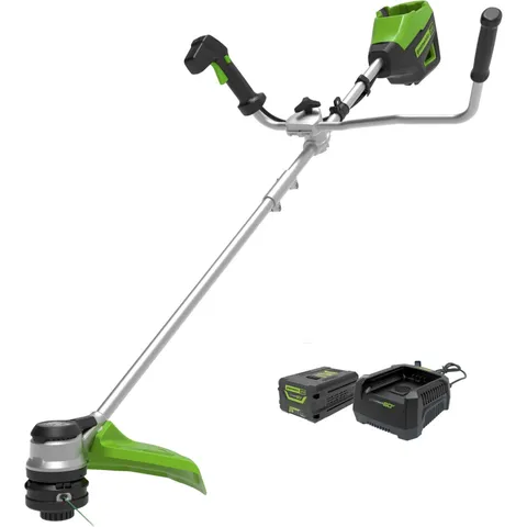 Greenworks Greenworks 60V 40cm Cordless Bike Handle Brushcutter and Line Trimmer Kit