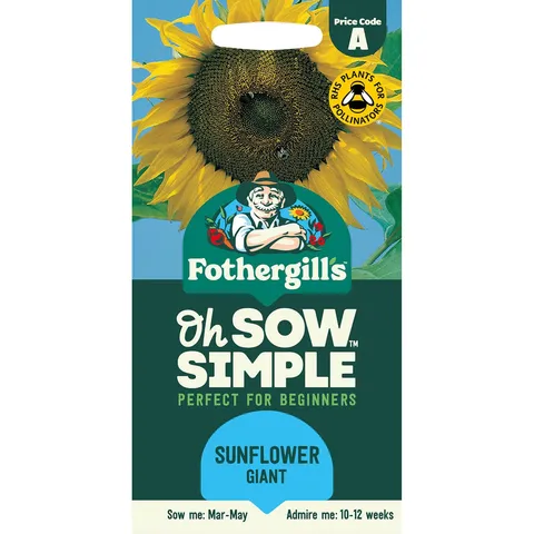 Mr Fothergills Oh Sow Simple - Sunflower Giant Single Flower Seeds
