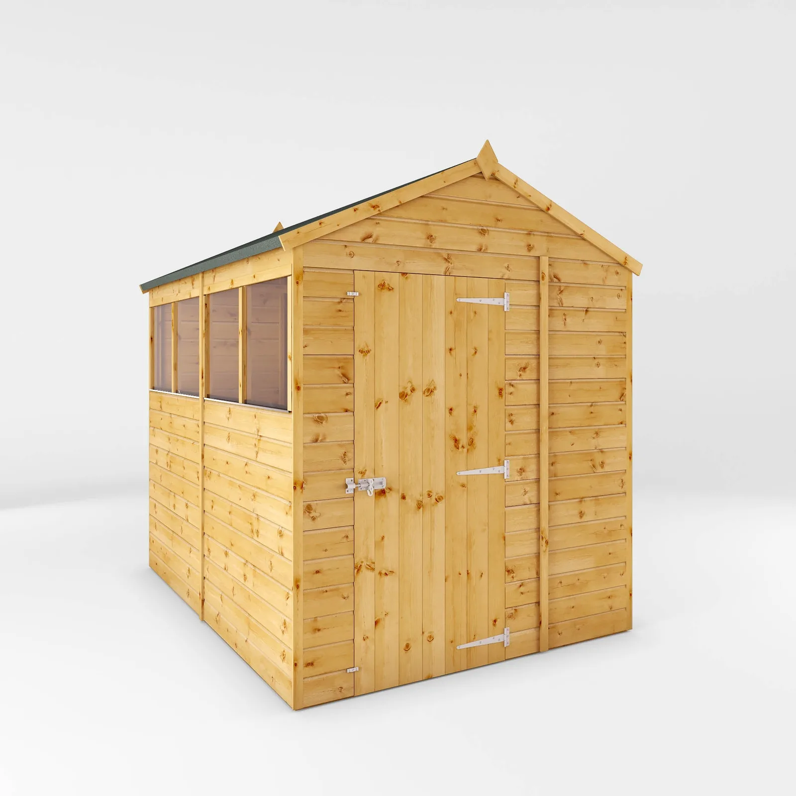 Mercia Garden Products Shiplap Apex Single Door Wooden Shed — view 2 of 7
