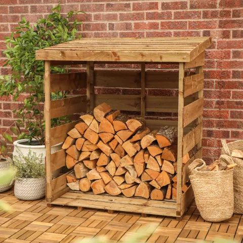 Mercia Garden Products Pressure Treated Single Log Store