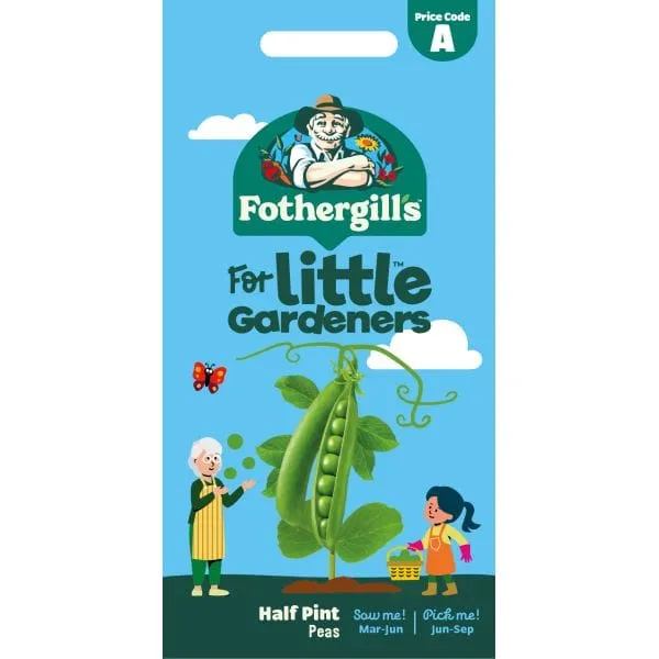 Mr Fothergills Little Gardeners Half Pint Peas Seeds