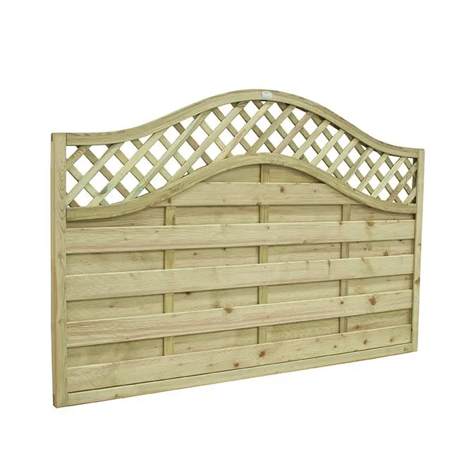 1.8m x 1.2m Pressure Treated Decorative Europa Prague Fence Panel — view 3 of 4