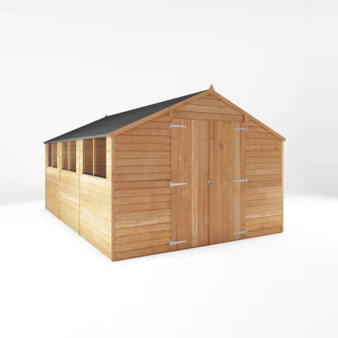 Mercia Garden Products 15 x 10 Overlap Apex Shed