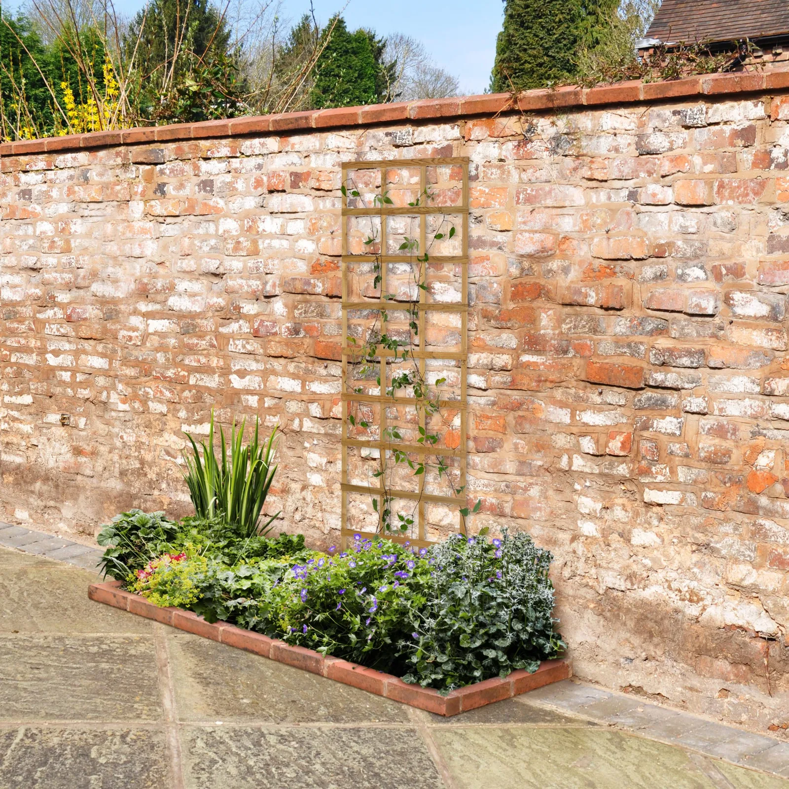 6ft x 2ft Traditional Square Garden Trellis — view 2 of 8