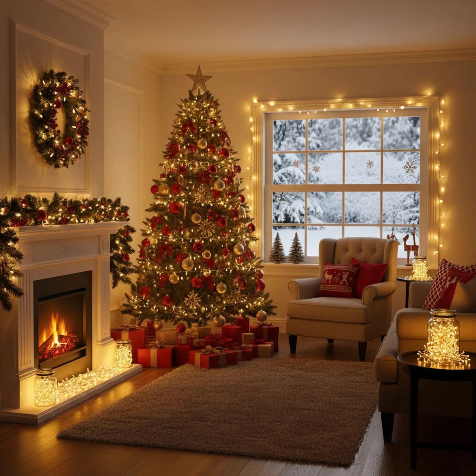 The Christmas Centre Warm White LED Multi-Function Christmas String Lights with Clear Cable 120, 240, 360 Bulbs — view 2 of 7