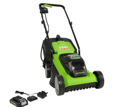 Greenworks Greenworks GD24LM33K4 24v Cordless Mower c/w Battery & Charger