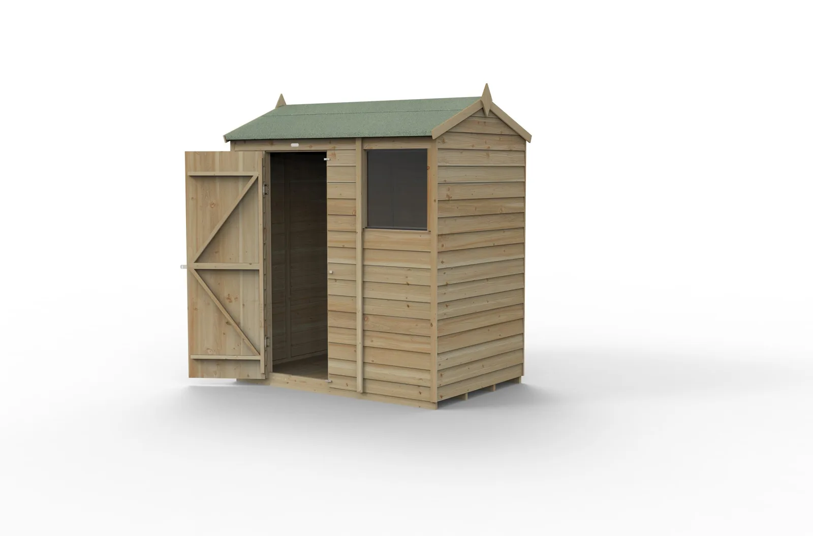 4LIFE Reverse Apex Shed 6×4 – Single Door – 1 Window — view 2 of 17