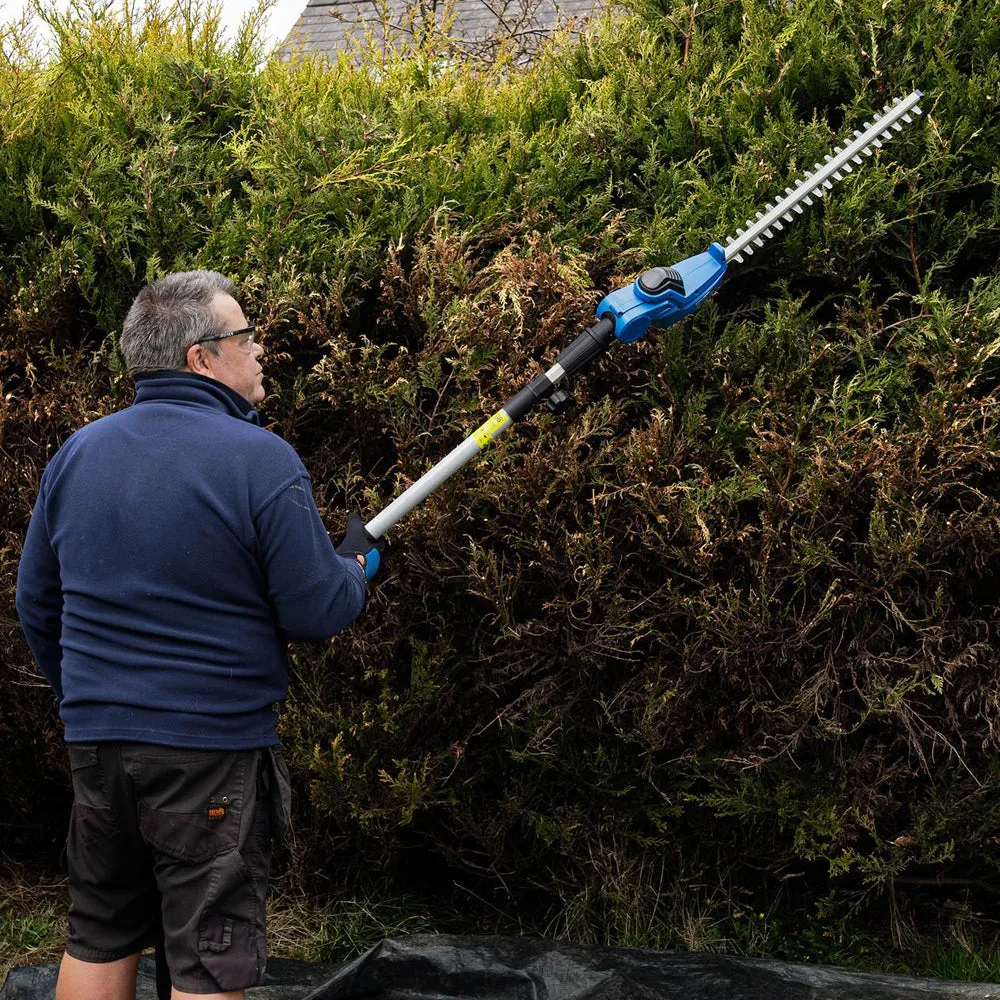 Hyundai Hyundai HY20CPHT 20V MAX Cordless Long Reach Pole Hedge Trimmer (with 2Ah Battery & 2A Charger) — view 2 of 3