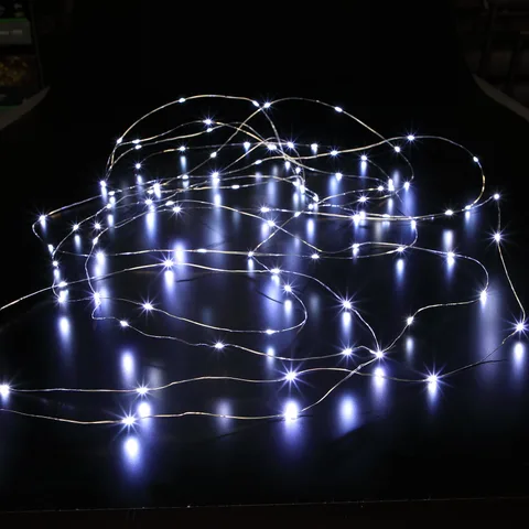 Noma Noma Christmas Fit & Forget Bright White Micro Wire LED String Lights - Battery Operated
