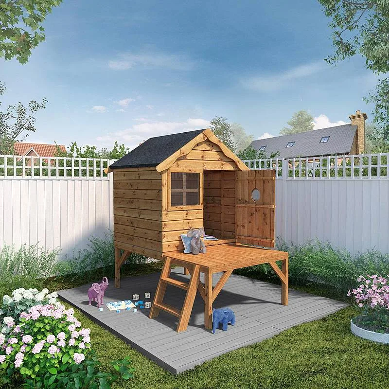 Mercia Garden Products Snug Tower Wooden Playhouse — view 2 of 6