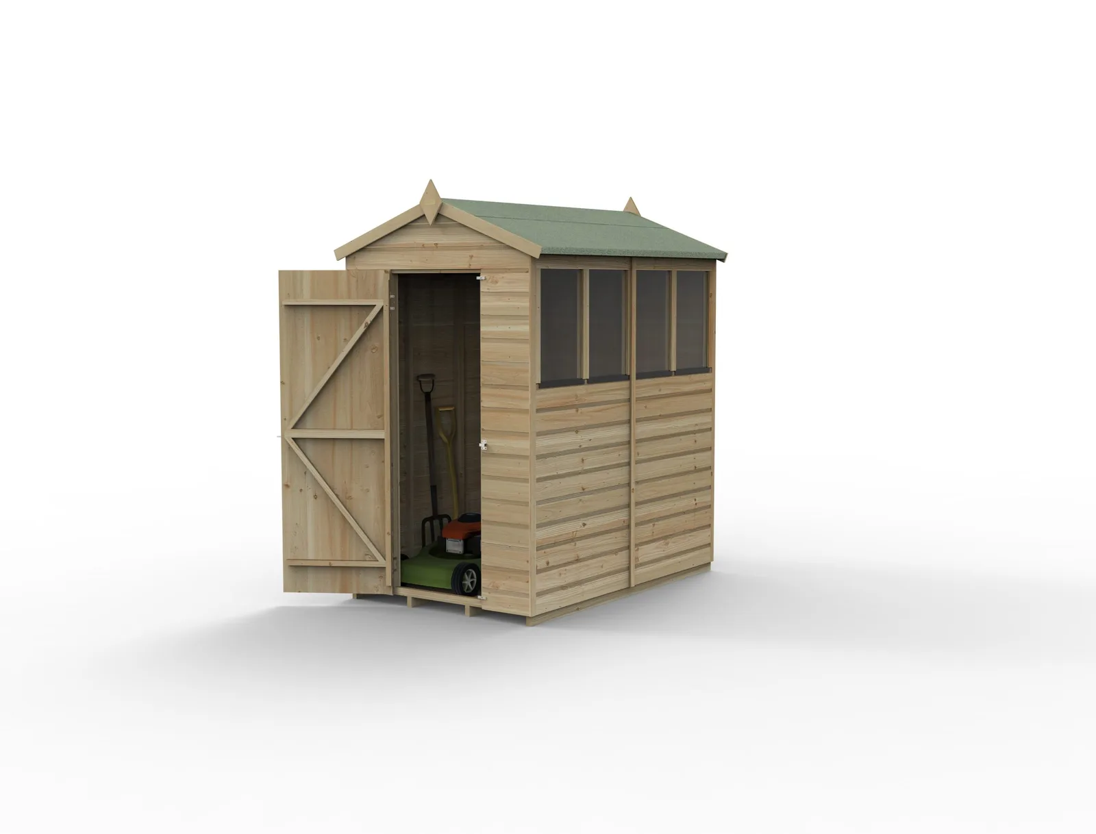 Beckwood 4×6 Apex Shed – 4 Windows — view 3 of 20