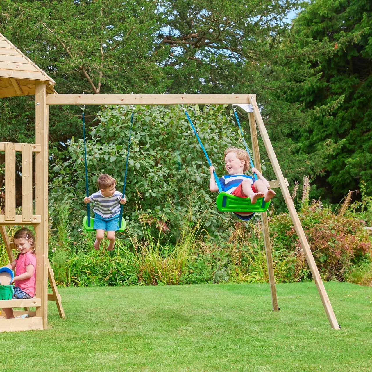 TP Toys TP Castlewood Double Wooden Swing Arm - FSC® certified — view 2 of 3