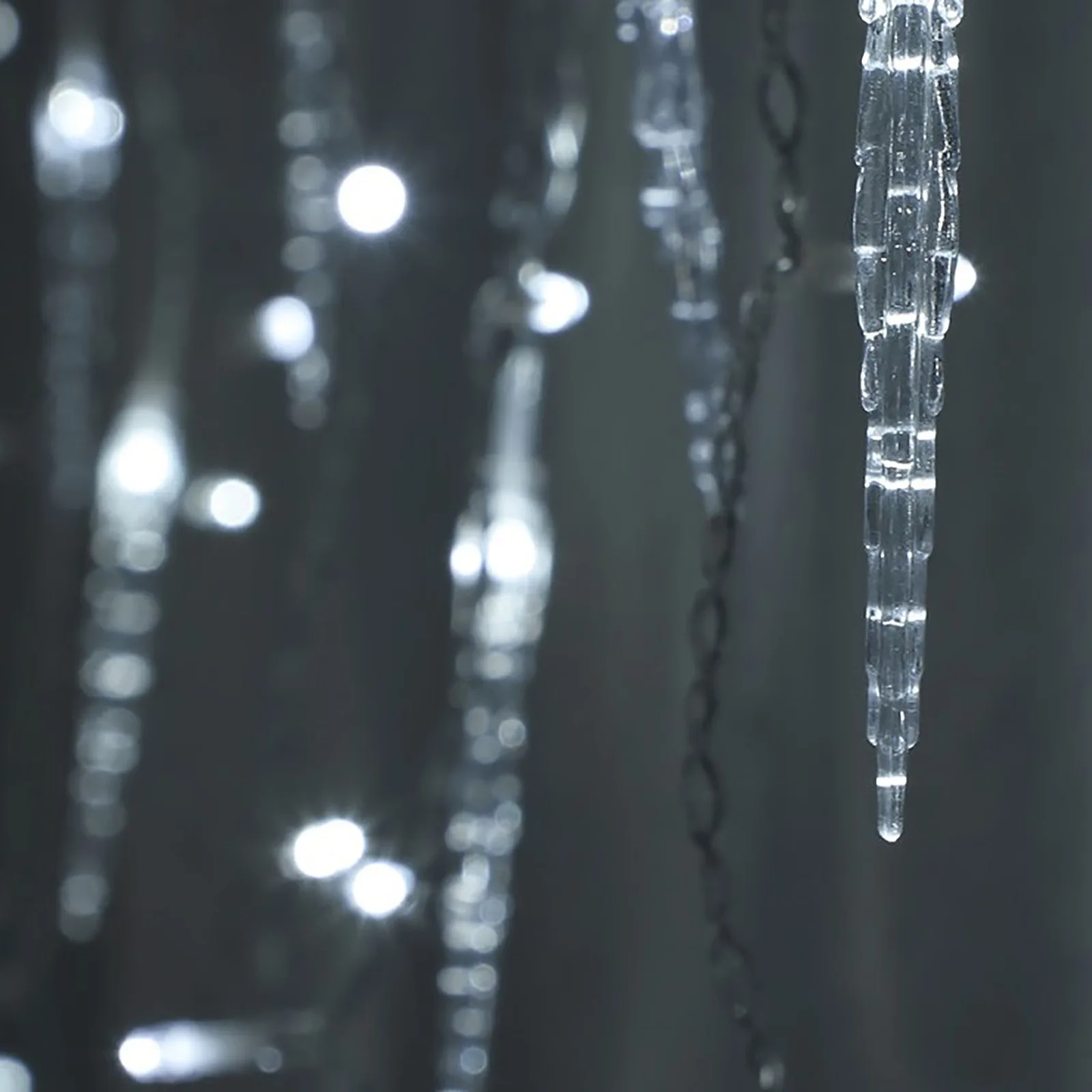 Noma Noma Christmas White Multifunction Jack Frost Icicles With Clear Cable 120, 360, 720