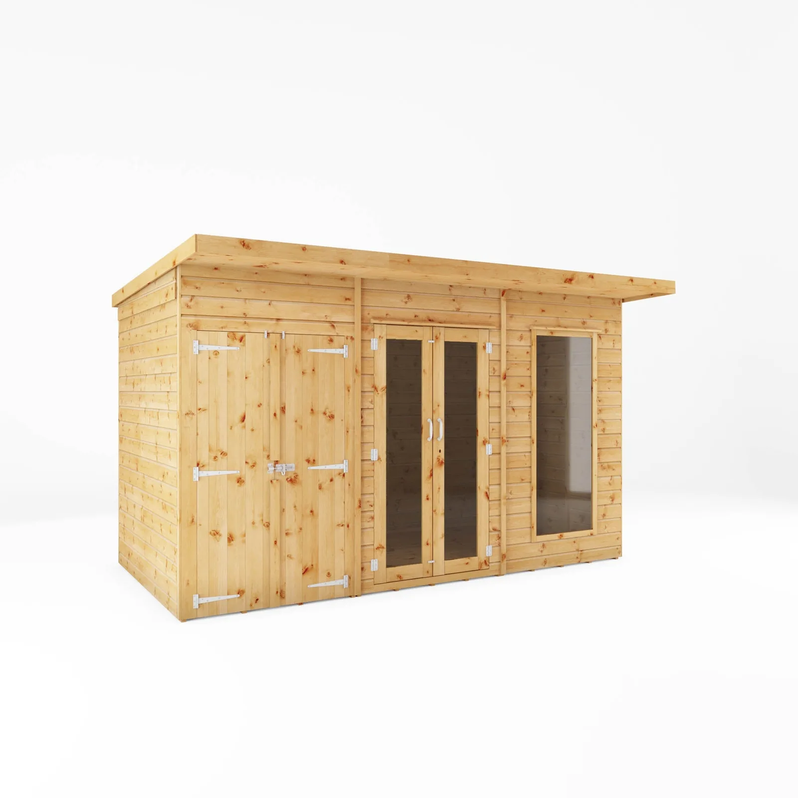 Mercia Garden Products Maine Summerhouse with Side Shed — view 2 of 2