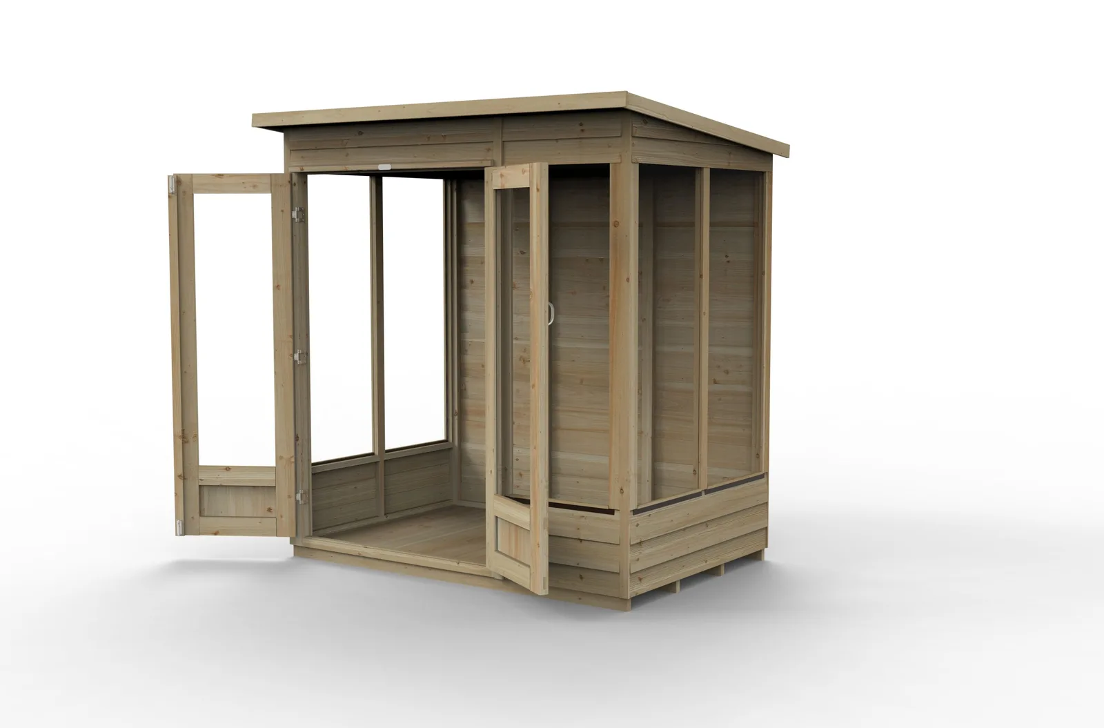 4LIFE Pent Summerhouse 6×4 – Double Door – 5 Windows — view 2 of 12
