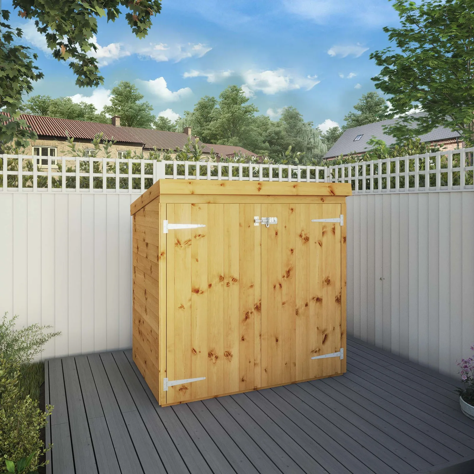 Mercia Garden Products 3 x 5 Tongue & Groove Pent Mower Store — view 2 of 10