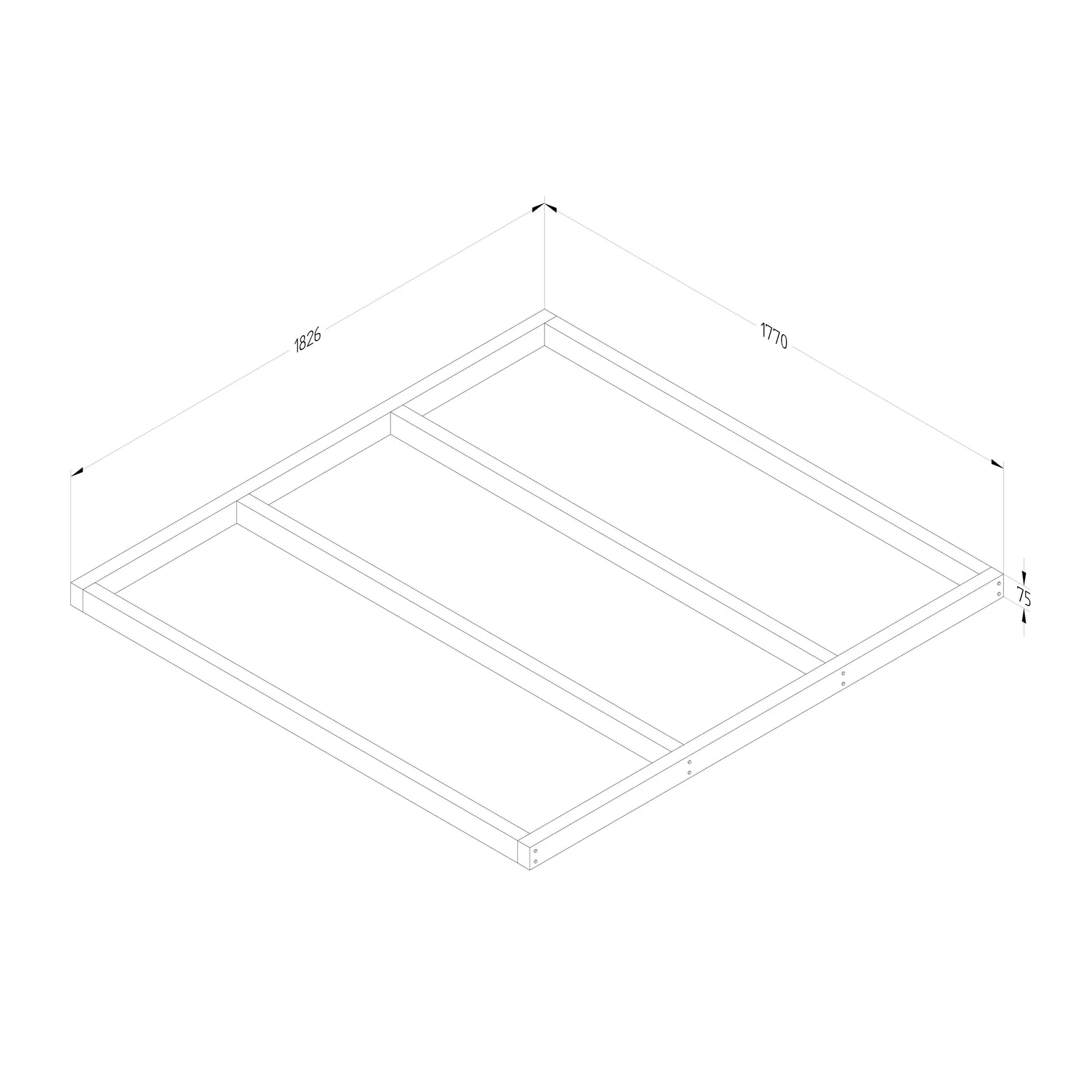6×6 Shed Base Pressure Treated — view 2 of 2