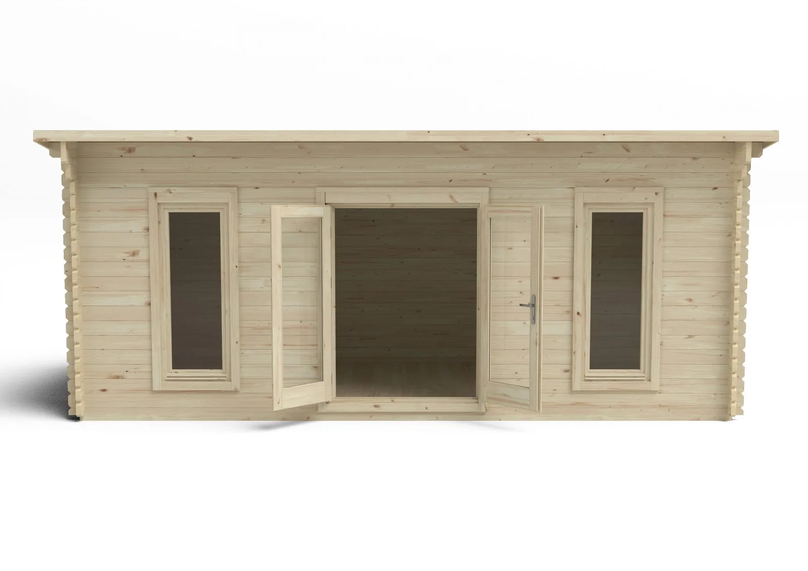 Arley 6.0m x 3.0m Log Cabin Double Glazed 24kg Polyester Felt, No Underlay — view 2 of 7