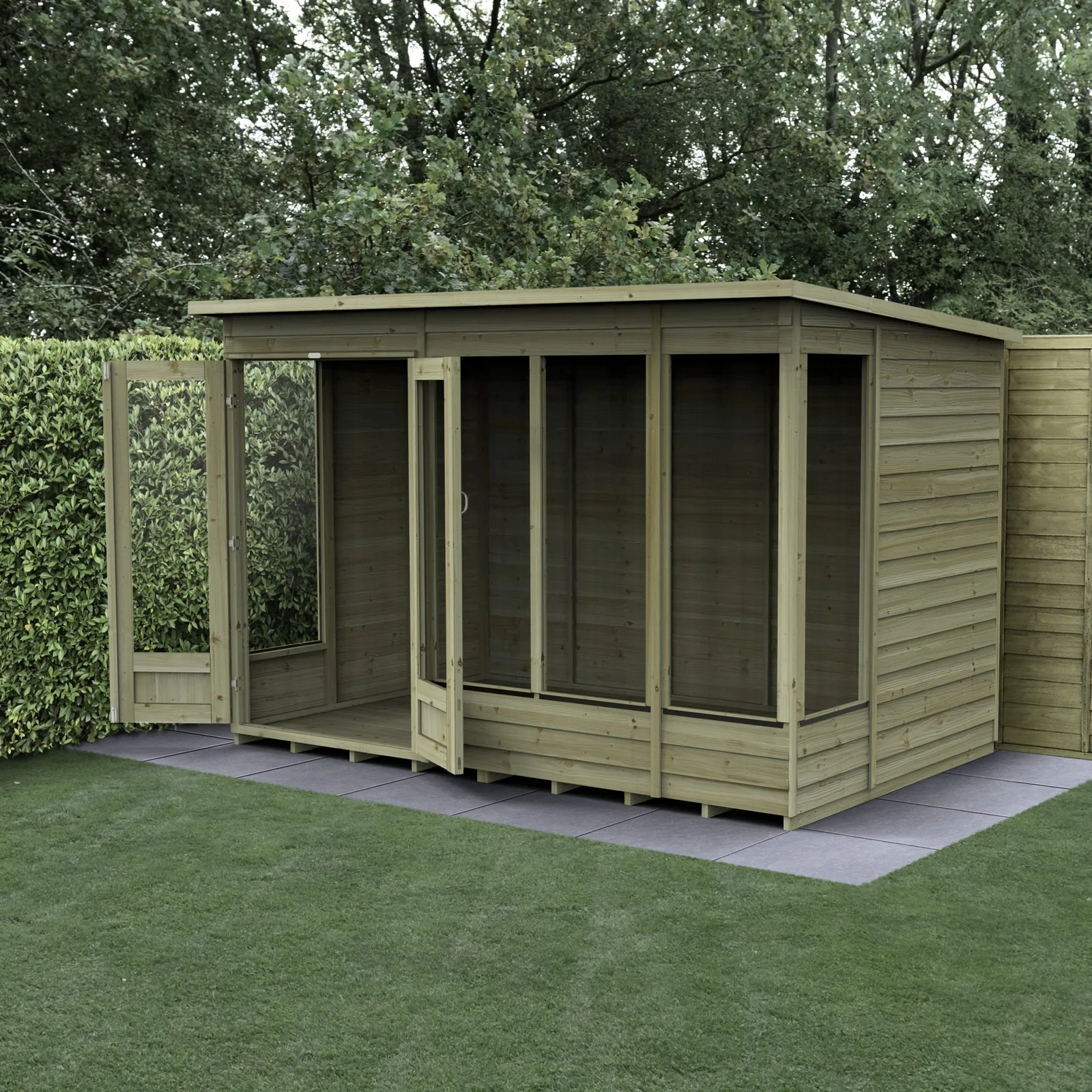 4LIFE Pent Summerhouse 10×6 – Double Door – 5 Window — view 2 of 13