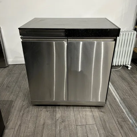 Draco Grills Ex Display Draco Grills Outdoor Kitchen Stainless Steel Double Door Cabinet with Granite Top