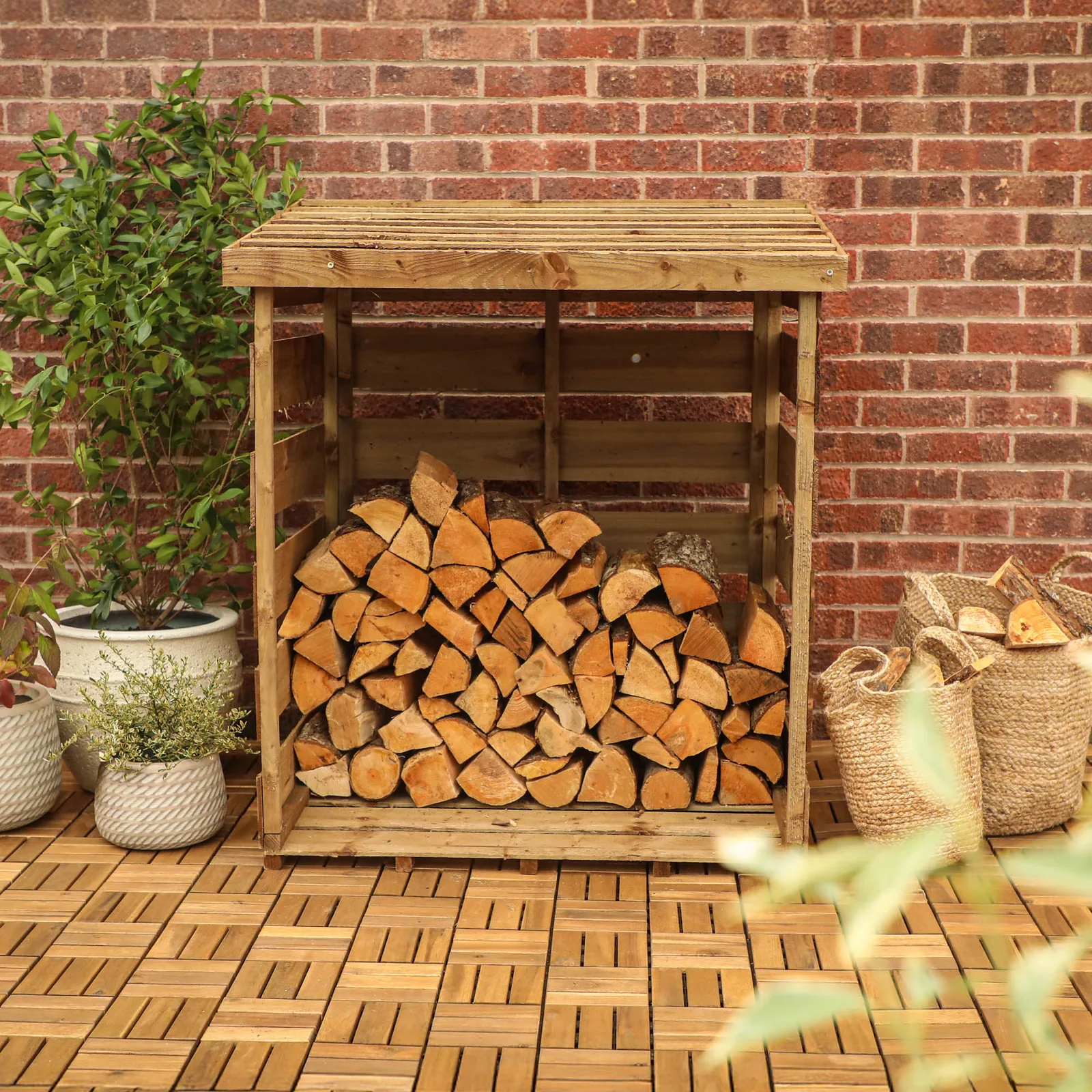 Mercia Garden Products Pressure Treated Single Log Store — view 2 of 4
