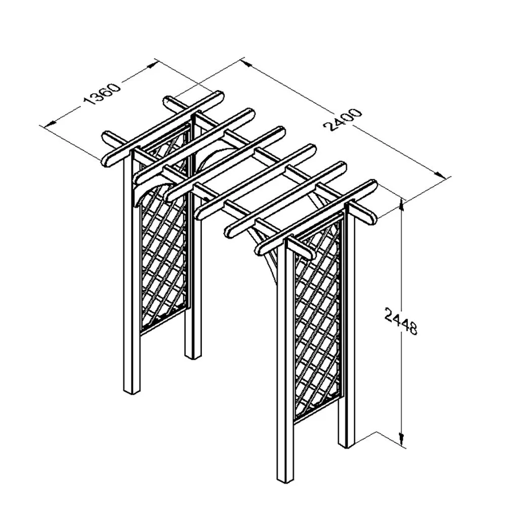 Large Ultima Pergola Arch — view 2 of 2