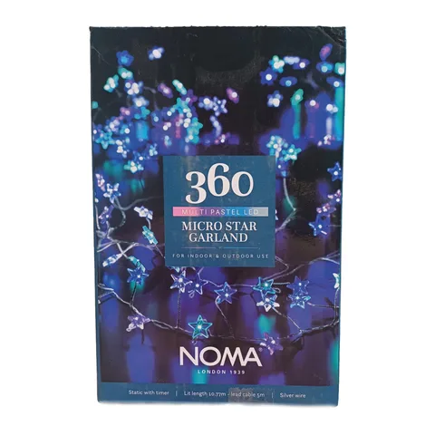 Noma Noma Christmas Multi Pastel LED Micro Star Garland (360 Bulbs)