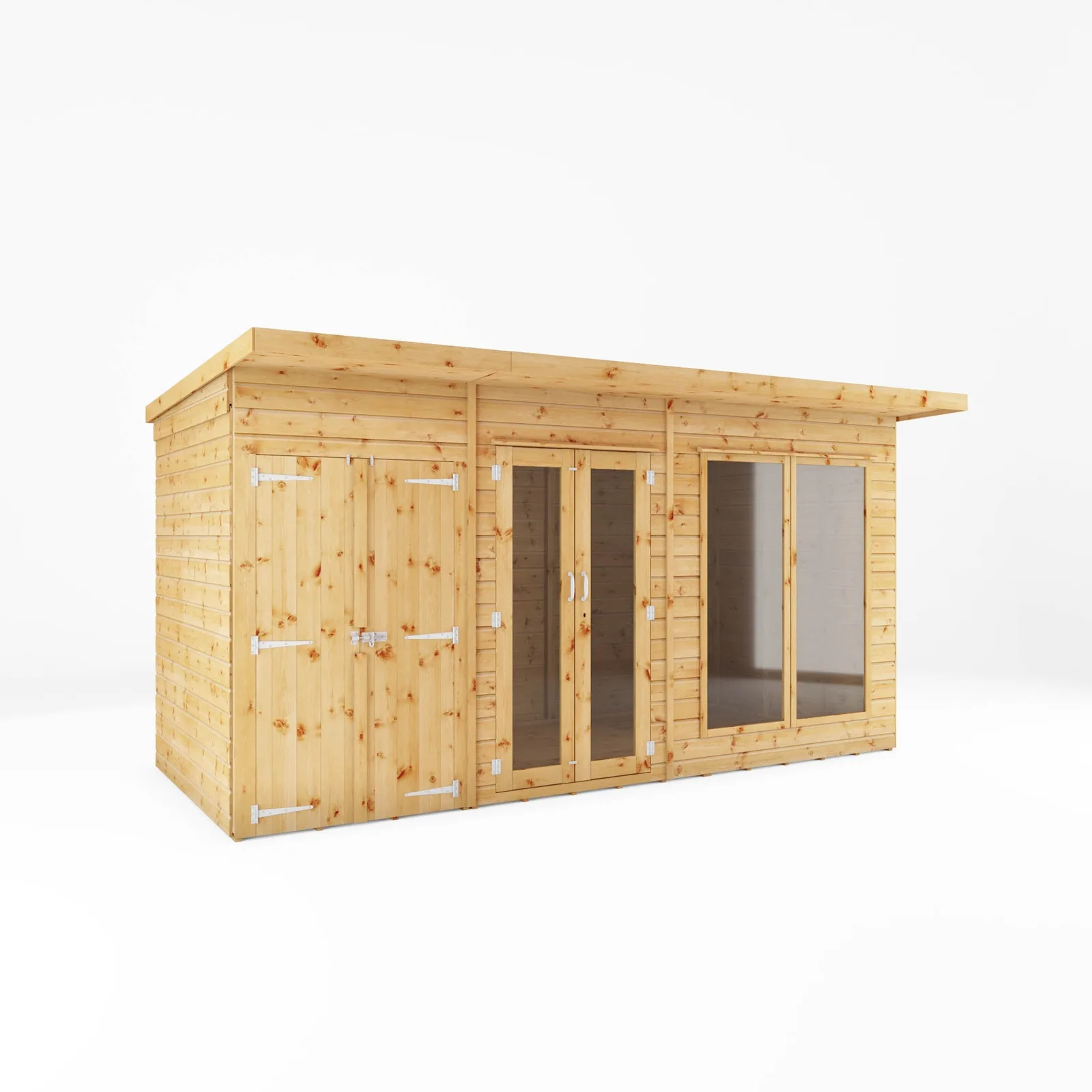 Mercia Garden Products Maine Summerhouse with Side Shed