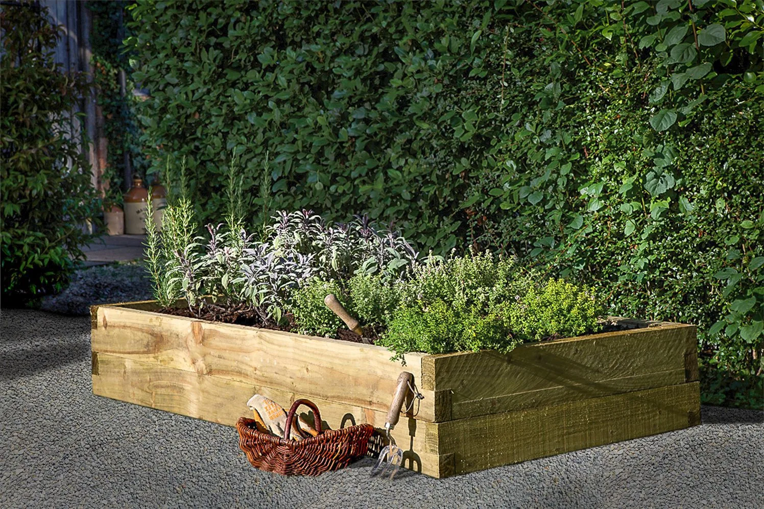Caledonian Large Raised Bed – with Base – 90 x 180cm