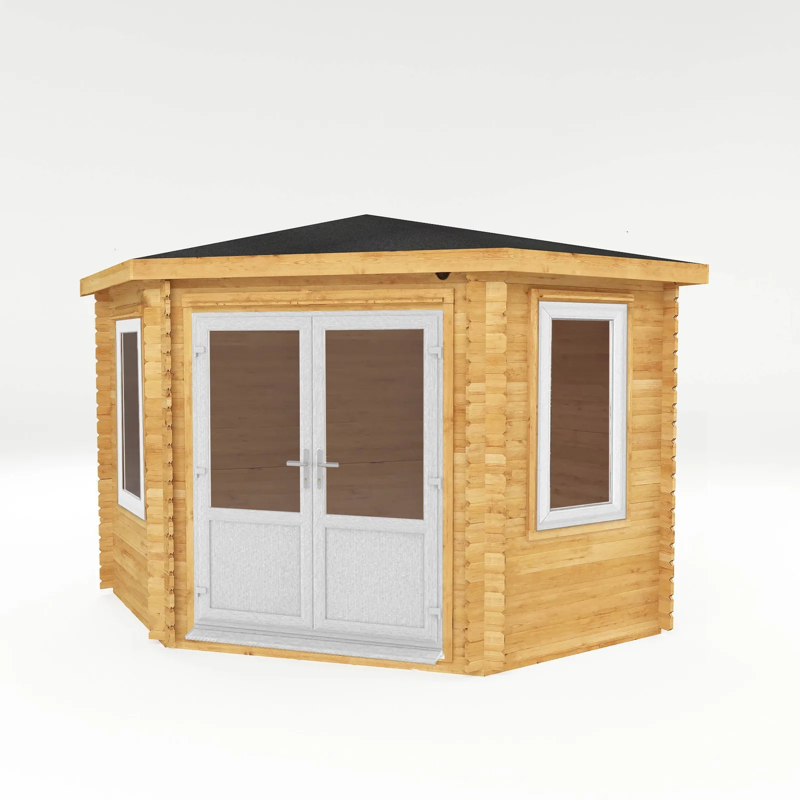 Mercia Garden Products The Corner Log Cabin — view 2 of 12