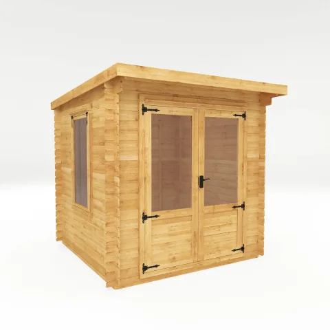 Mercia Garden Products Value 19mm Pent Log Cabin