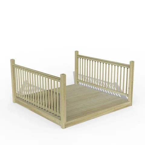 Decking Kit 2.4 x 2.4m with 2 x Balustrade