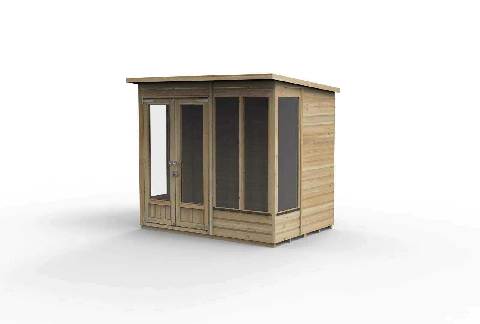 Beckwood Pent Summerhouse 7×5 – Double Door – 4 Windows — view 3 of 14