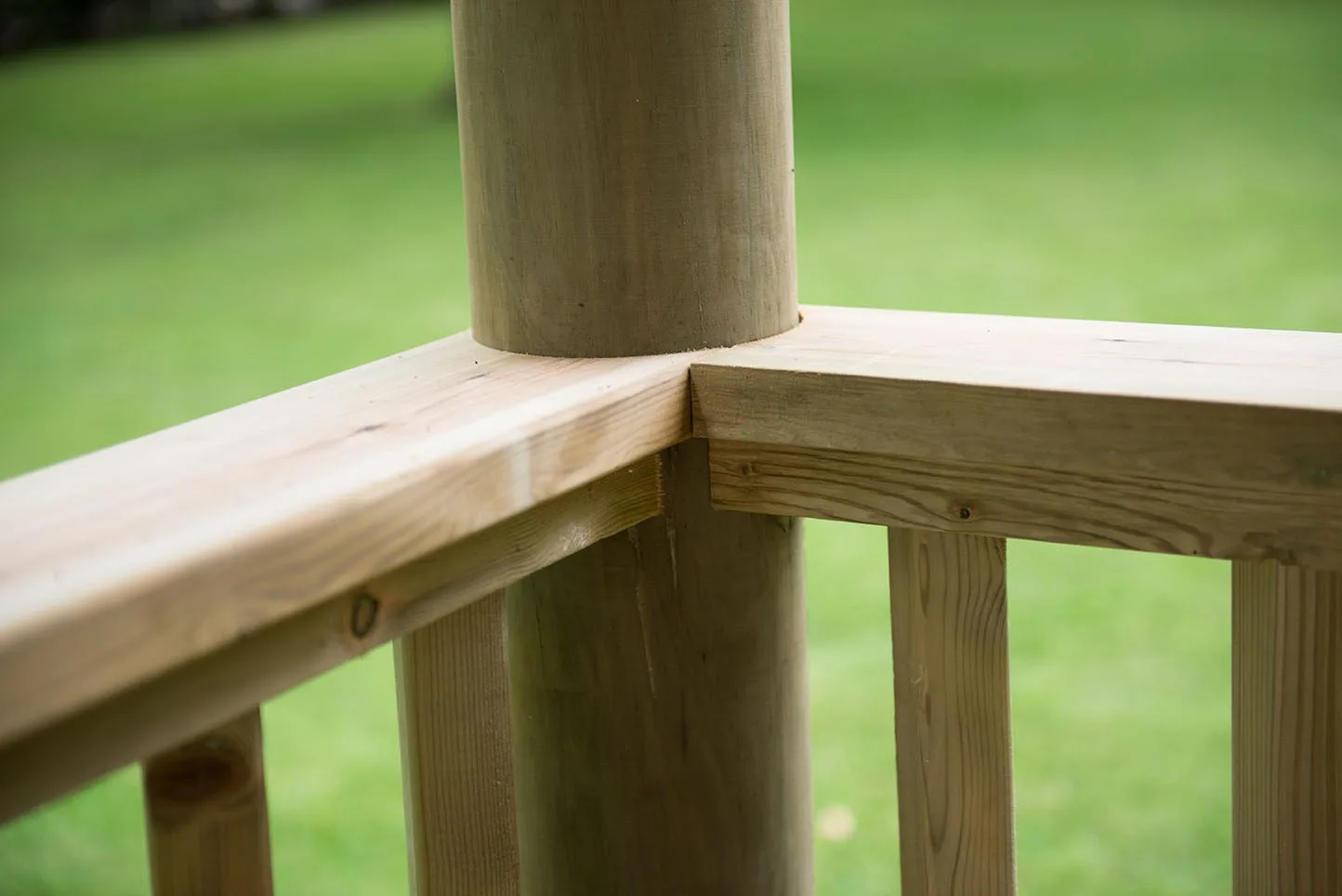 3.5m Premium Square Wooden Gazebo with Timber Roof – No Base — view 2 of 6