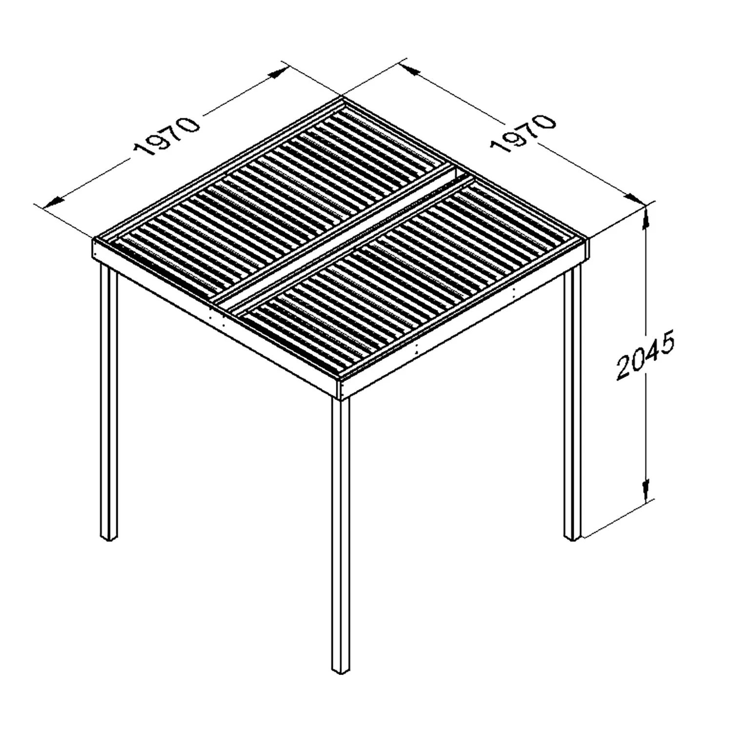Modular Pergola No Sides — view 2 of 3