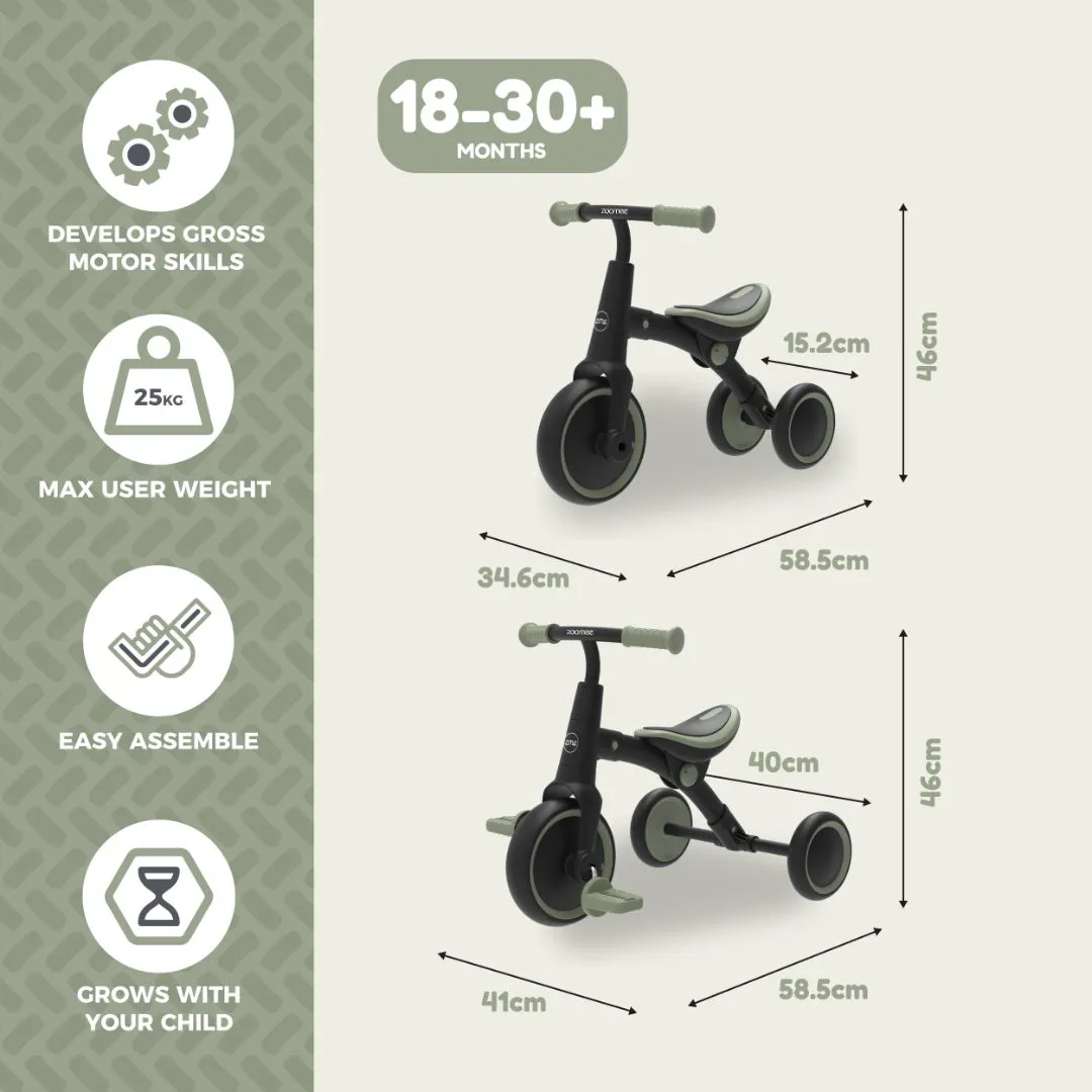 TP Toys Zoomee Balance Bike to Trike — view 3 of 3