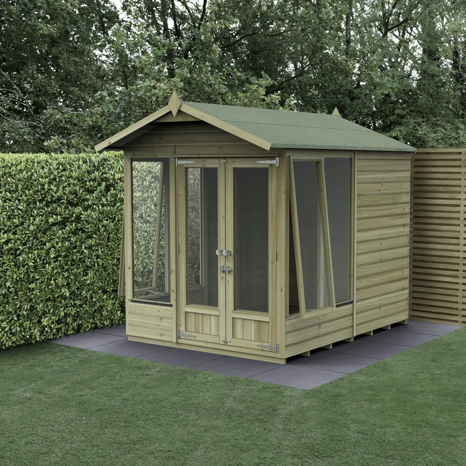 Beckwood Apex Summerhouse 8×6 – Double Door – 5 Windows – 1 Opening — view 2 of 18