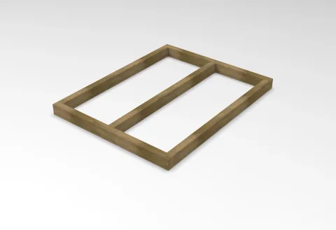 4 x 3 Shed Base for Forest Overlap Sheds